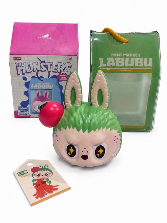 POP MART Other - Pop Mart - MONSTERS - Mini Market Labubu Squishy - Green Grilled Sausage